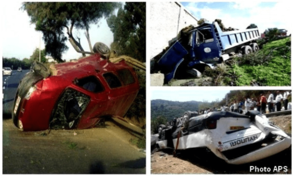 Accident de la route morts et blessés