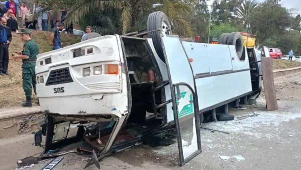 Alger : renversement d'un bus à Baba Ali Baba