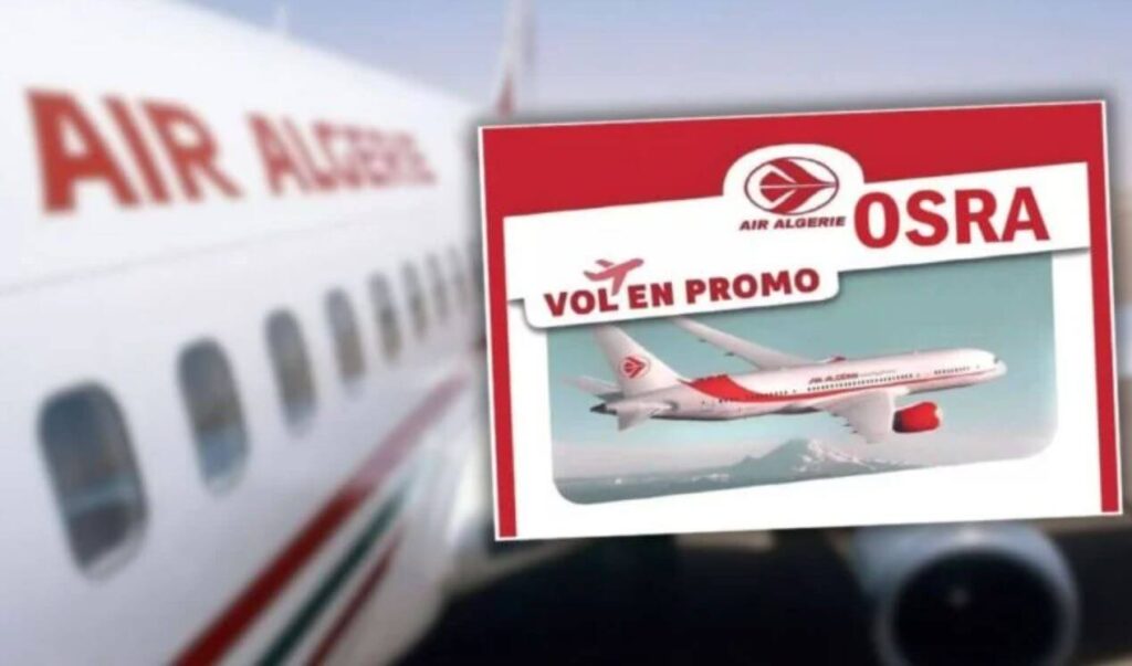 Osra famille d’Air Algérie : réservation pour voyager en septembre